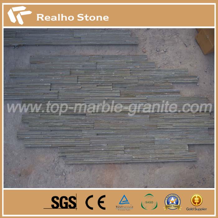 Cloch Chultúir Scláta Glas Cloch don Tionscadal Project Stone Green Slate Culture Stone for Wall