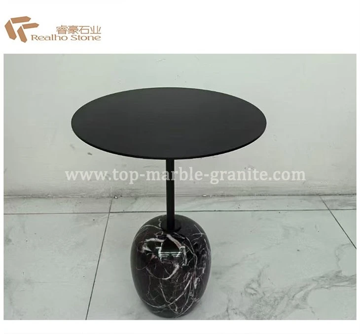 round marble side table