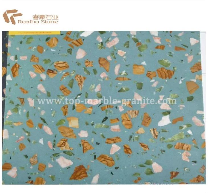 Beautiful Green Terrazzo Tiles For Flooring