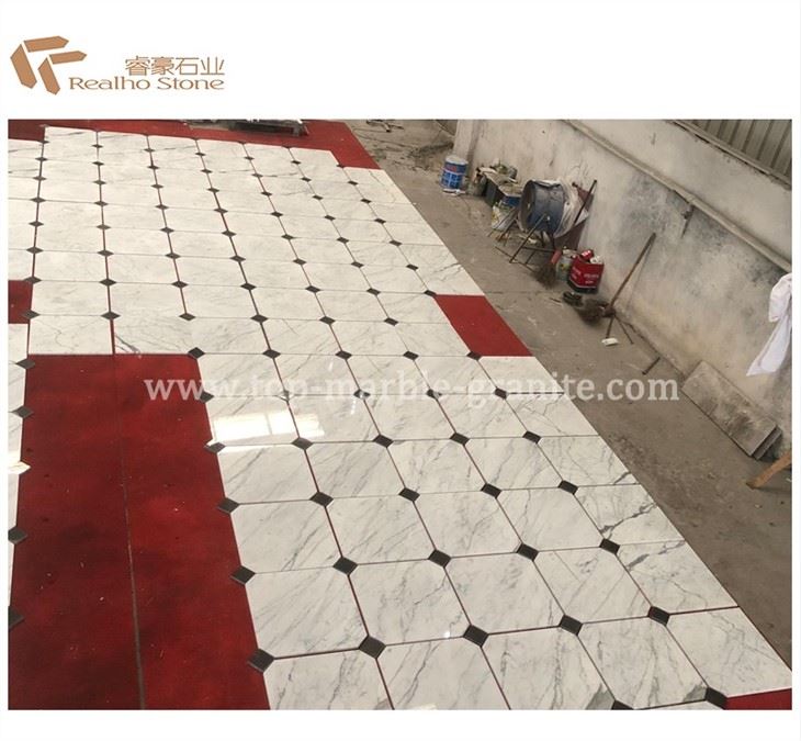 carrara white floor tile